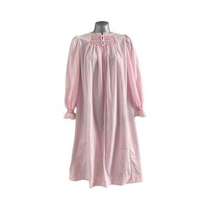 Vintage Pink Open House Coat 3 Pearl Button Closure